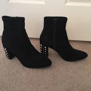 Black Suede Steve Madden Booties